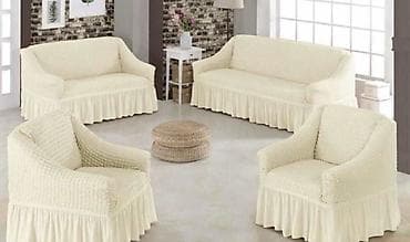 PREKRIVAČI ZA TROSED, DVOSED I FOTELJU SA KARNERIMA Komplet samo 4600 na lalafo.rs — 4 PREKRIVAČI ZA TROSED, DVOSED I FOTELJU SA KARNERIMA Komplet samo 4600 — 4