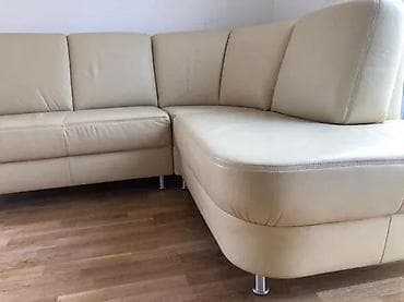 Sectional sofas: Ugaona garnitura od prave kože – bež/ekru boja - Moderan L-oblik sa at lalafo.rs — 5 Sectional sofas: Ugaona garnitura od prave kože – bež/ekru boja - Moderan L-oblik sa — 5