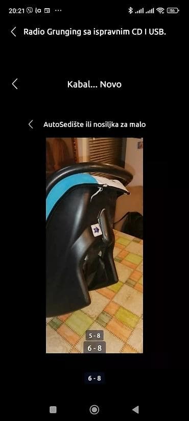 Auto Sedište ili Nosiljka za dete LORELI ispravno do 13 kg univerzal na lalafo.rs — 6 Auto Sedište ili Nosiljka za dete LORELI ispravno do 13 kg univerzal — 6