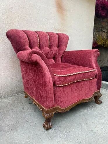 Stilske fotelje: Stara stilska BERZERA fotelja - lavlje šape 🛋️🦁 Chippendale stara na lalafo.rs — 5 Stilske fotelje: Stara stilska BERZERA fotelja - lavlje šape 🛋️🦁 Chippendale stara — 5