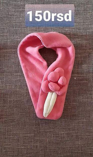 Mekani ružičasti šal/kragna za decu, od flis materijala. Dizajn sa at lalafo.rs — 1 Mekani ružičasti šal/kragna za decu, od flis materijala. Dizajn sa — 1