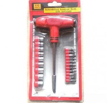 Set odvijača i gedora – T-ručka - T-ručka (T-hand) odvijač sa dugom at lalafo.rs — 2 Set odvijača i gedora – T-ručka - T-ručka (T-hand) odvijač sa dugom — 2