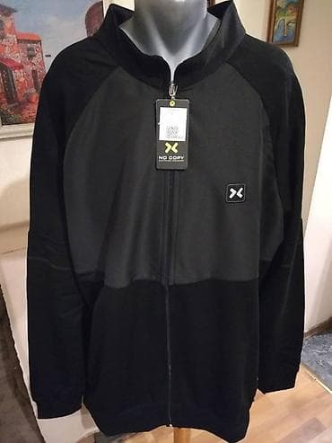 Izuzetno veliki muski duks sa kragnom No Copy u broj 6XL Crni na lalafo.rs — 1 Izuzetno veliki muski duks sa kragnom No Copy u broj 6XL Crni — 1