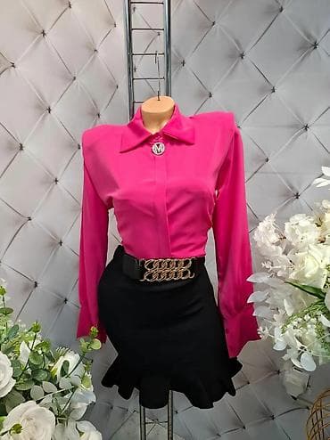 dve suknje po: Elegantna ženska košulja sa dugim rukavima i skrivenom dugmad trakom na lalafo.rs — 1 dve suknje po: Elegantna ženska košulja sa dugim rukavima i skrivenom dugmad trakom — 1
