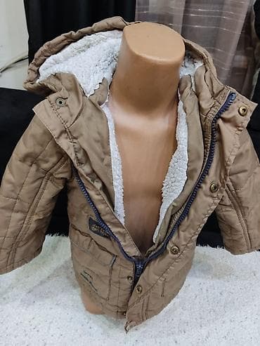 Dečja zimska jakna sa kapuljačom - Boja: bež sa sivim detaljima - na lalafo.rs — 8 Dečja zimska jakna sa kapuljačom - Boja: bež sa sivim detaljima - — 8