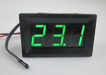 Digitalni panel termometar sa sondom i zelenim LED displejem - Opseg na lalafo.rs Digitalni panel termometar sa sondom i zelenim LED displejem - Opseg
