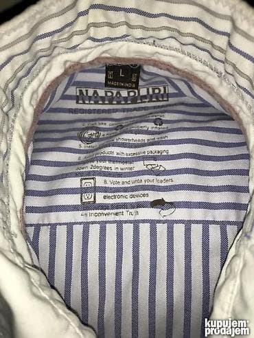 Original NAPAPIJRI kosulja L 100% cotton Ramena 48cm duzina 77cm na lalafo.rs — 3 Original NAPAPIJRI kosulja L 100% cotton Ramena 48cm duzina 77cm — 3