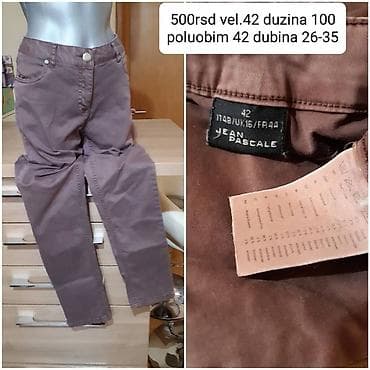 Jean Pascale pantalone, braon boje. - Veličina: 42 (IT 48 / UK 16 / na lalafo.rs — 1 Jean Pascale pantalone, braon boje. - Veličina: 42 (IT 48 / UK 16 / — 1