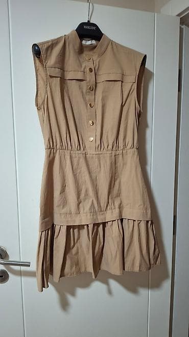 Bež haljina bez rukava – PS Studio - Kroj: ravno padajući gornji deo na lalafo.rs — 4 Bež haljina bez rukava – PS Studio - Kroj: ravno padajući gornji deo — 4