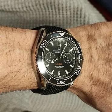 PAGANI DESIGN PD-1711 Crna- Omega Seamaster- Seiko VK64 meha Potpuno na lalafo.rs — 1 PAGANI DESIGN PD-1711 Crna- Omega Seamaster- Seiko VK64 meha Potpuno — 1