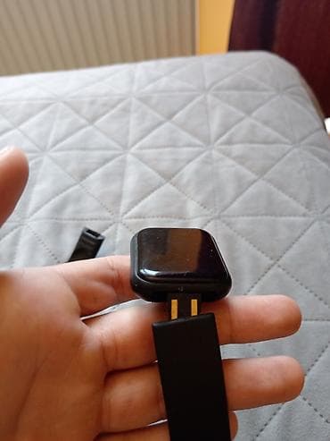 Pametni sat – crni, pravougaoni ekran - Elegantno kućište sa na lalafo.rs — 1 Pametni sat – crni, pravougaoni ekran - Elegantno kućište sa — 1