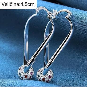 Earrings: PRELEPE KVALITETNE POSREBRENE MINĐUŠE SA ŽIGOM S925 at lalafo.rs — 1 Earrings: PRELEPE KVALITETNE POSREBRENE MINĐUŠE SA ŽIGOM S925 — 1