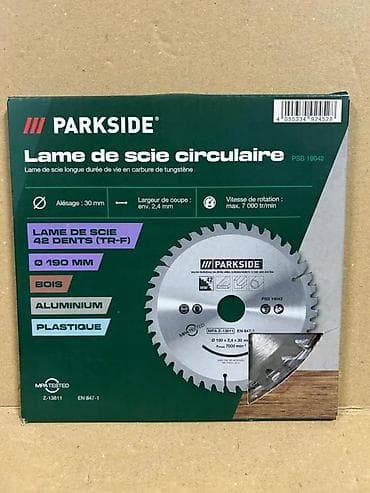 PARKSIDE PSB 19042 – kružna testera list Ø190 mm, 42 zuba (TR-F) na lalafo.rs PARKSIDE PSB 19042 – kružna testera list Ø190 mm, 42 zuba (TR-F)