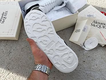 Alexander McQueen Oversized patike – bela koža sa crnim na lalafo.rs — 5 Alexander McQueen Oversized patike – bela koža sa crnim — 5