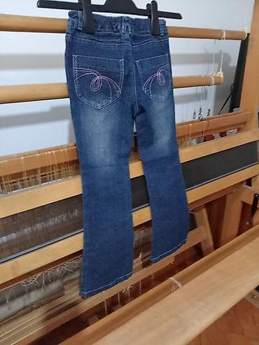 Farmerke za devojčicu od 6-7god, podesiv pojas, nogavice blago at lalafo.rs — 9 Farmerke za devojčicu od 6-7god, podesiv pojas, nogavice blago — 9