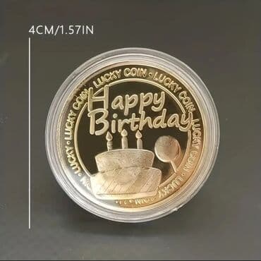 Crystals and minerals: Poklon medaljon “Happy Birthday” – ukrasni novčić za rođendan - at lalafo.rs — 3 Crystals and minerals: Poklon medaljon “Happy Birthday” – ukrasni novčić za rođendan - — 3