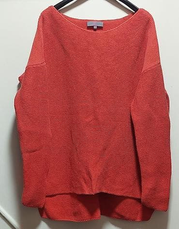 Bluza (narandžasto‑crvena). - Model: širok, opušten kroj sa spuštenim na lalafo.rs — 1 Bluza (narandžasto‑crvena). - Model: širok, opušten kroj sa spuštenim — 1