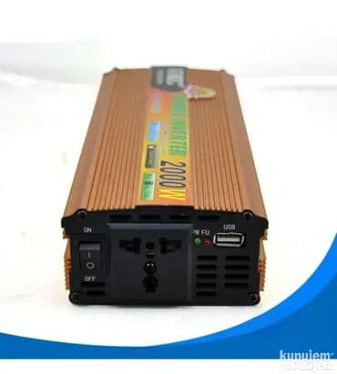 Elektro materijal: Pretvarač napona 24V-220V 2000W Novo, u originalnom pakovanju na lalafo.rs Elektro materijal: Pretvarač napona 24V-220V 2000W Novo, u originalnom pakovanju