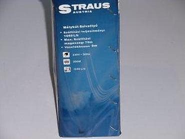Tools & Equipment: Straus Austria dubinska vibraciona pumpa za vodu – model STVPVB-0201 at lalafo.rs — 8 Tools & Equipment: Straus Austria dubinska vibraciona pumpa za vodu – model STVPVB-0201 — 8