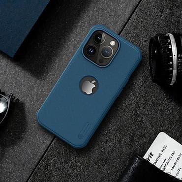 Futrola Nillkin Super Frost Pro za iPhone 15 Pro Max (6.7) plava (logo na lalafo.rs — 8 Futrola Nillkin Super Frost Pro za iPhone 15 Pro Max (6.7) plava (logo — 8