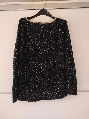 Women's Sweaters, Cardigans: Crn tanji dzemper sa krljustima. Napred preko deo od tila. Poluobim at lalafo.rs — 4 Women's Sweaters, Cardigans: Crn tanji dzemper sa krljustima. Napred preko deo od tila. Poluobim — 4