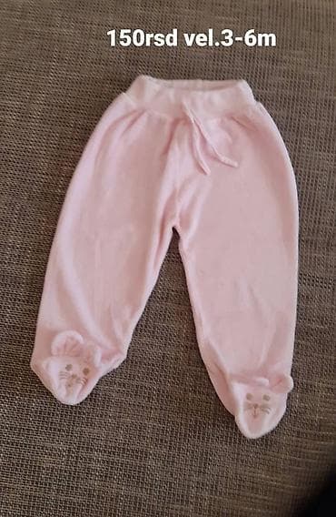 Bebi pantalone sa stopicama – roze - Veličina: 3–6 meseci (označeno na lalafo.rs — 1 Bebi pantalone sa stopicama – roze - Veličina: 3–6 meseci (označeno — 1