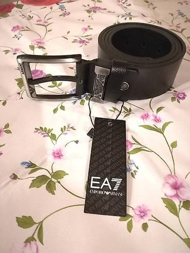 Novi muski kozni markirani kais Armani u crnoj boji. Zemlja porekla na lalafo.rs — 3 Novi muski kozni markirani kais Armani u crnoj boji. Zemlja porekla — 3