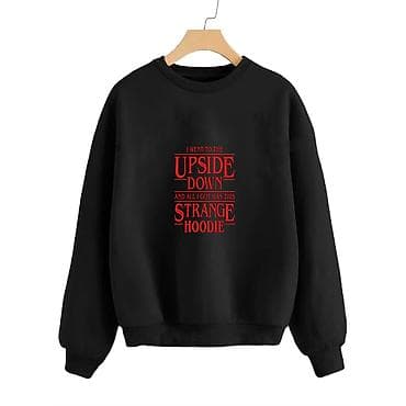 Women's Sweatshirts: Duks crni sa ili bez kapuljace, sa stampom iz popularne serije at lalafo.rs — 3 Women's Sweatshirts: Duks crni sa ili bez kapuljace, sa stampom iz popularne serije — 3