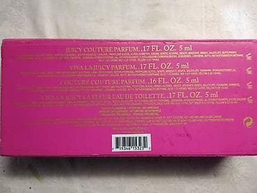 kom sa etiketom: Juicy Couture 4 kom. praznih reklamnih flasica at lalafo.rs — 4 kom sa etiketom: Juicy Couture 4 kom. praznih reklamnih flasica — 4