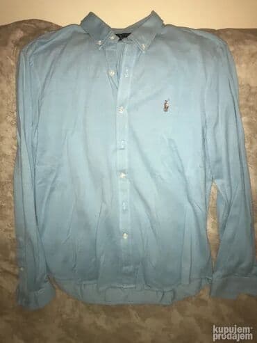 Shirt Long sleeves, L, XL, Ralph Lauren, color - Light blue, Cotton at lalafo.rs Shirt Long sleeves, L, XL, Ralph Lauren, color - Light blue, Cotton