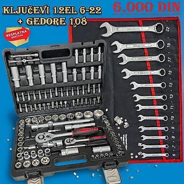 Set alata: KLJUČEVI 12 kom (6–22 mm) + GEDORE 108 delova - Komplet at lalafo.rs Set alata: KLJUČEVI 12 kom (6–22 mm) + GEDORE 108 delova - Komplet
