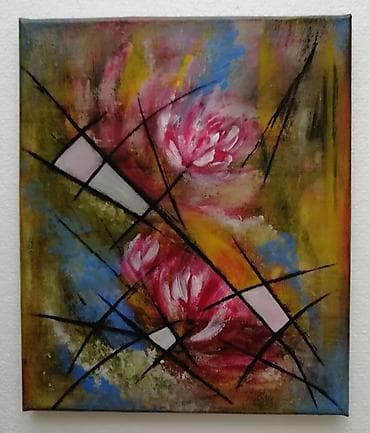 Umetnička slika na platnu sa blind ramom 30x25cm rađena akrilnim na lalafo.rs — 1 Umetnička slika na platnu sa blind ramom 30x25cm rađena akrilnim — 1