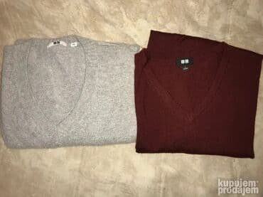Džemper, L, M, Uniqlo, bоја - Siva, Vuna na lalafo.rs Džemper, L, M, Uniqlo, bоја - Siva, Vuna