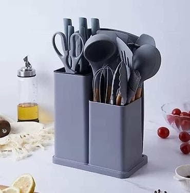 -Kuhinjski set sadrži set noževa, silikonski set kuhinjskog pribora i na lalafo.rs — 5 -Kuhinjski set sadrži set noževa, silikonski set kuhinjskog pribora i — 5