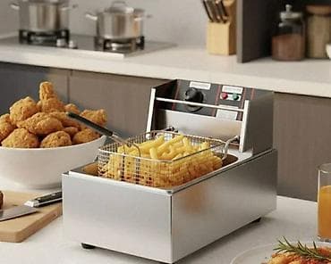 Električna friteza od nerđajućeg čelika, kapaciteta 6 l, snage 2500 W na lalafo.rs Električna friteza od nerđajućeg čelika, kapaciteta 6 l, snage 2500 W