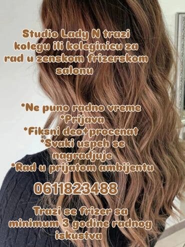 Frizeri: Frizer Ženske frizure. Procenat na lalafo.rs Frizeri: Frizer Ženske frizure. Procenat