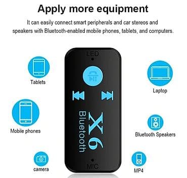 Bluetooth X6 audio prijemnik sa ugrađenim mikrofonom - Pretvara bilo na lalafo.rs — 4 Bluetooth X6 audio prijemnik sa ugrađenim mikrofonom - Pretvara bilo — 4