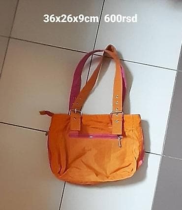 Ženska torba – narandžasta sa roze detaljima - Dimenzije: 36 x 26 x 9 na lalafo.rs — 1 Ženska torba – narandžasta sa roze detaljima - Dimenzije: 36 x 26 x 9 — 1