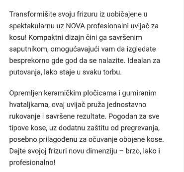 papuce h: Presa za lokne
Samo 850 din
Samo 2 komada na stanju at lalafo.rs — 3 papuce h: Presa za lokne
Samo 850 din
Samo 2 komada na stanju — 3