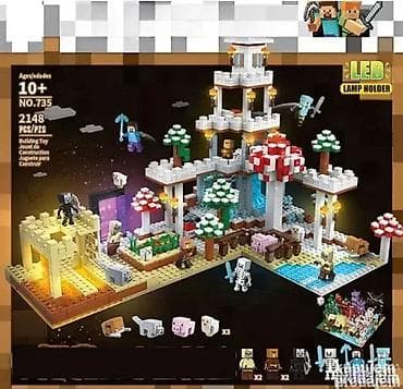 Minecraft ledeni grad od 2148pcs sa led svetlima i 10 figura na lalafo.rs — 1 Minecraft ledeni grad od 2148pcs sa led svetlima i 10 figura — 1