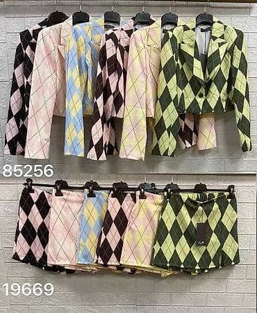 Personal Items: Damski komplet sako + mini suknja sa argyle (romboidnim) dezenom. - at lalafo.rs — 3 Personal Items: Damski komplet sako + mini suknja sa argyle (romboidnim) dezenom. - — 3