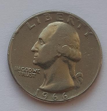 Sjedinjene Američke Države –UNC kvartal (quarter dollar) 1966 na lalafo.rs Sjedinjene Američke Države –UNC kvartal (quarter dollar) 1966