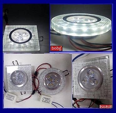 LED rozetna staklena 3x1W+2W 6500K. LED rozetna staklena 3w COB +2W na lalafo.rs — 2 LED rozetna staklena 3x1W+2W 6500K. LED rozetna staklena 3w COB +2W — 2