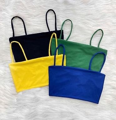 Crop top majica na bratele. Crna,tamno zuta,maslina,tamno na lalafo.rs Crop top majica na bratele. Crna,tamno zuta,maslina,tamno
