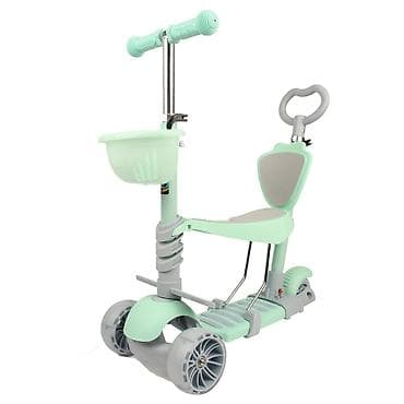 Trotinet 3 u 1 za decu – pastelno zelene boje - Multifunkcionalni na lalafo.rs Trotinet 3 u 1 za decu – pastelno zelene boje - Multifunkcionalni