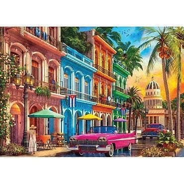 Slika/puzzle – Šareni kubanski bulevar - Motiv: živopisna ulica sa na lalafo.rs Slika/puzzle – Šareni kubanski bulevar - Motiv: živopisna ulica sa