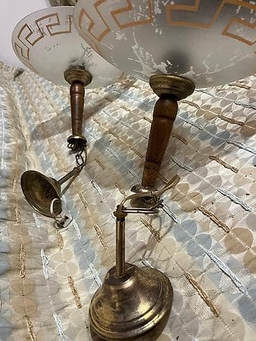 Set od 2 visećih plafonjera/lampona na lanac. - Materijal: stakleni na lalafo.rs — 7 Set od 2 visećih plafonjera/lampona na lanac. - Materijal: stakleni — 7