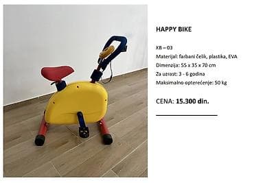 SOBNI BICIKL ZA DECU – HAPPY BIKE (KB-03) Dečji sobni bicikl iz na lalafo.rs SOBNI BICIKL ZA DECU – HAPPY BIKE (KB-03) Dečji sobni bicikl iz