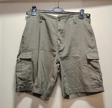 Muške cargo šorts pantalone, maslinasto‑zelene boje. - Kroj na lalafo.rs — 2 Muške cargo šorts pantalone, maslinasto‑zelene boje. - Kroj — 2