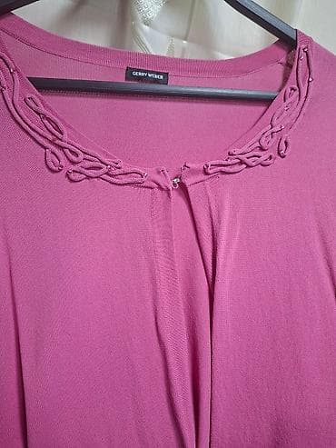 Gerry Weber kardigan/duži džemper u ciklama-ružičastoj boji. - Model na lalafo.rs — 3 Gerry Weber kardigan/duži džemper u ciklama-ružičastoj boji. - Model — 3